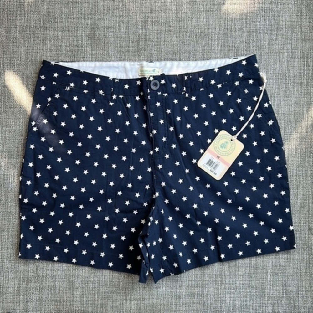 Caribbean Joe navy with white star shorts